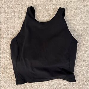 Lululemon Black Sleeveless Crop Top